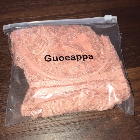 Guoeappa Sexy Soft Lace Lingerie Set Floral Lace Unserwear & Bra Set NWT - Picture 9 of 10